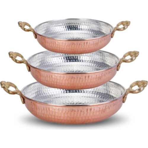 BAKIR 3LÜ SAHAN KÜÇÜK 12-14-16CM *25