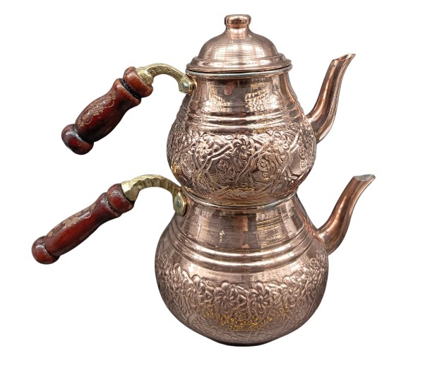 BAKIR BÜYÜK ÇAYDANLIK KIRMIZI *15