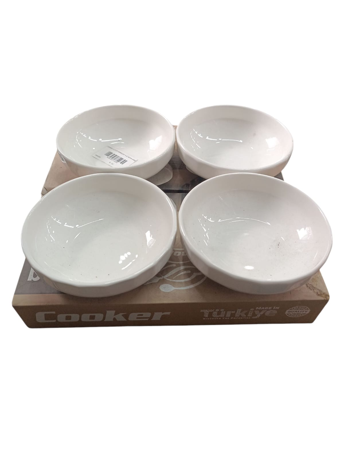COOKER 13,5 CM PORSELEN 4 LÜ ROMA KASE SETI *14