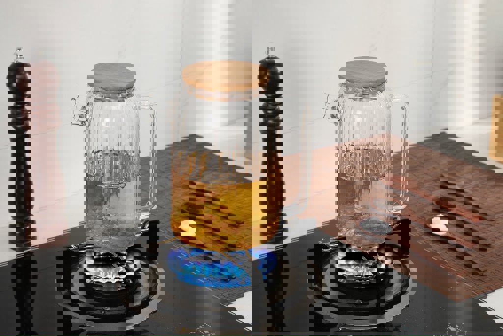 CKC LINE BAMBU KAPAKLI CAM DEMLIK SÜRAHI 1,2 ML*24