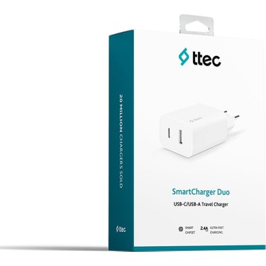 TTEC SMARTCHARGER DUO 2.4A ADAPTÖR *12