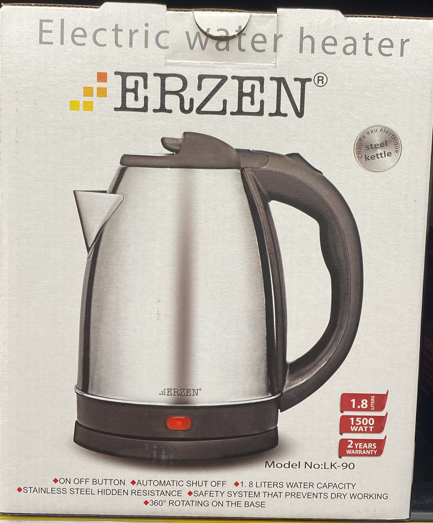 ERZEN ELEKTRIKLI INOX KETTLE *6