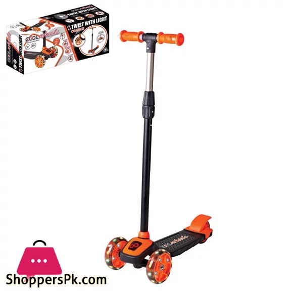 COOLWHEELS ISIKLI TWIST SCOOTER  TURUNCU *8