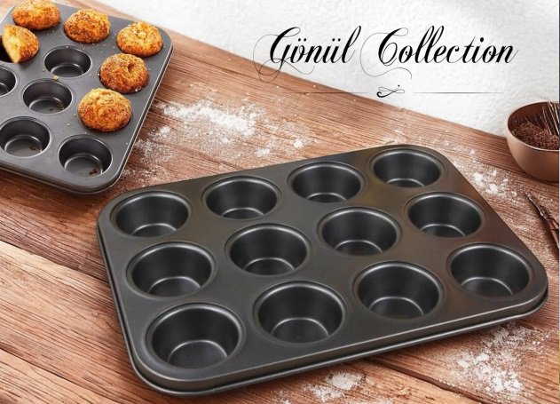 GÖNÜL 12 LI MUFFIN KALIBI 35X26 *60