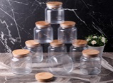 GÖNÜL BAMBU KAPAKLI CAM KAVANOZ 0,25 LT. *24