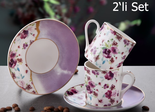 GÖNÜL PORSELEN 2 LI KAHVE FINCAN TAKIMI *24