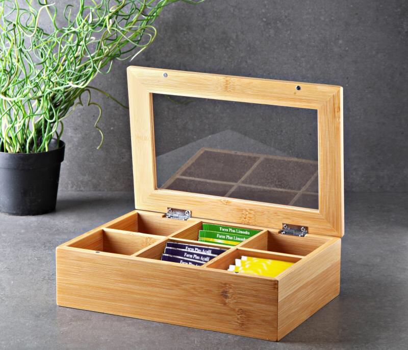 GÖNÜL BAMBU ÇAY KUTUSU 26*16*6,8  *12