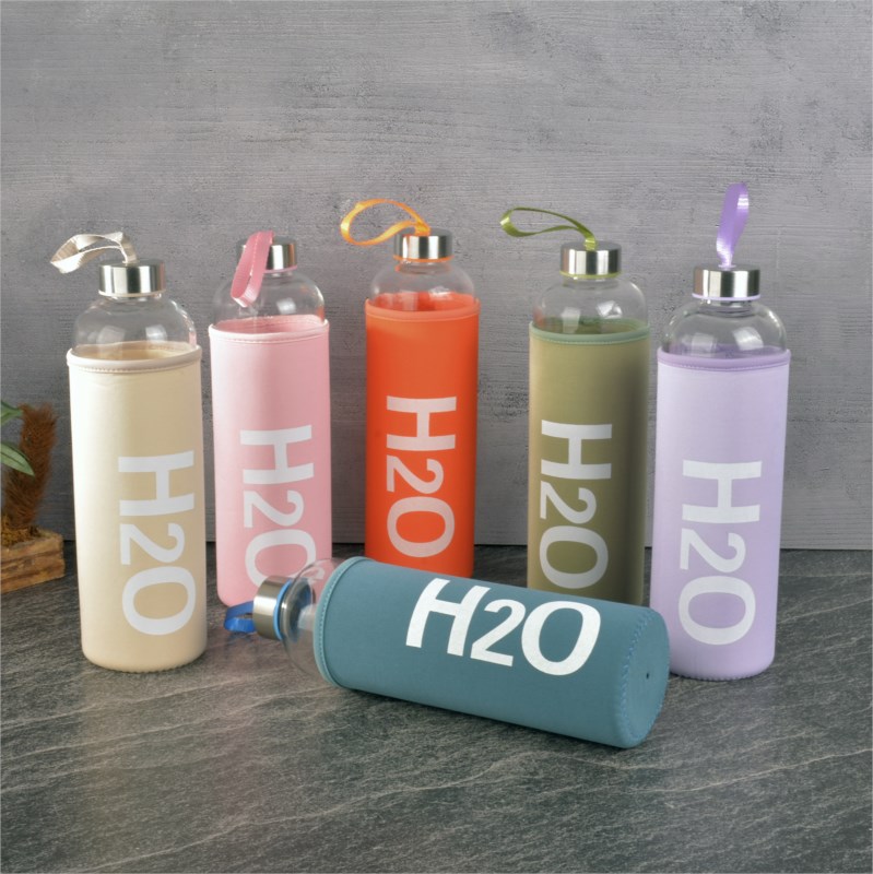 TOHANA H2O 1 LT KILIFLI CAM MATARA PASTEL MIX *12