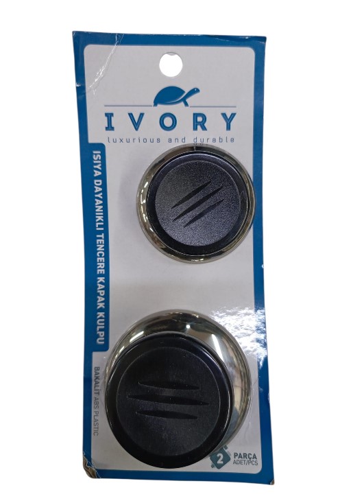 BOZ IVORY IKILI TENCERE KAPAK KULPLU *120