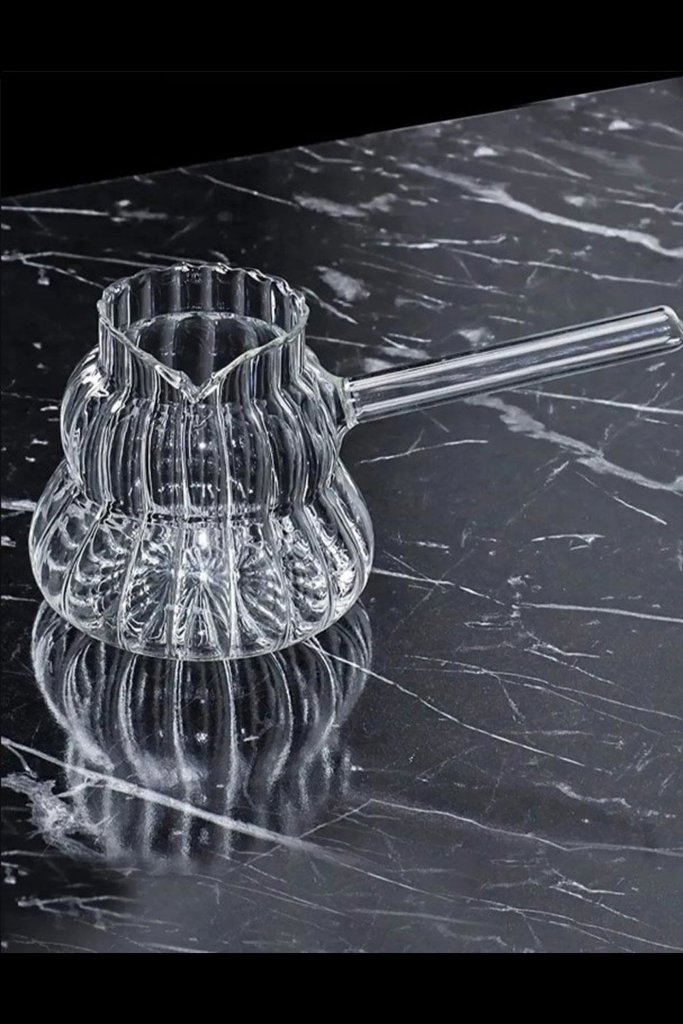 BY COMO DIKEY ÇIZGILI CAM CEZVE 400 ML *24