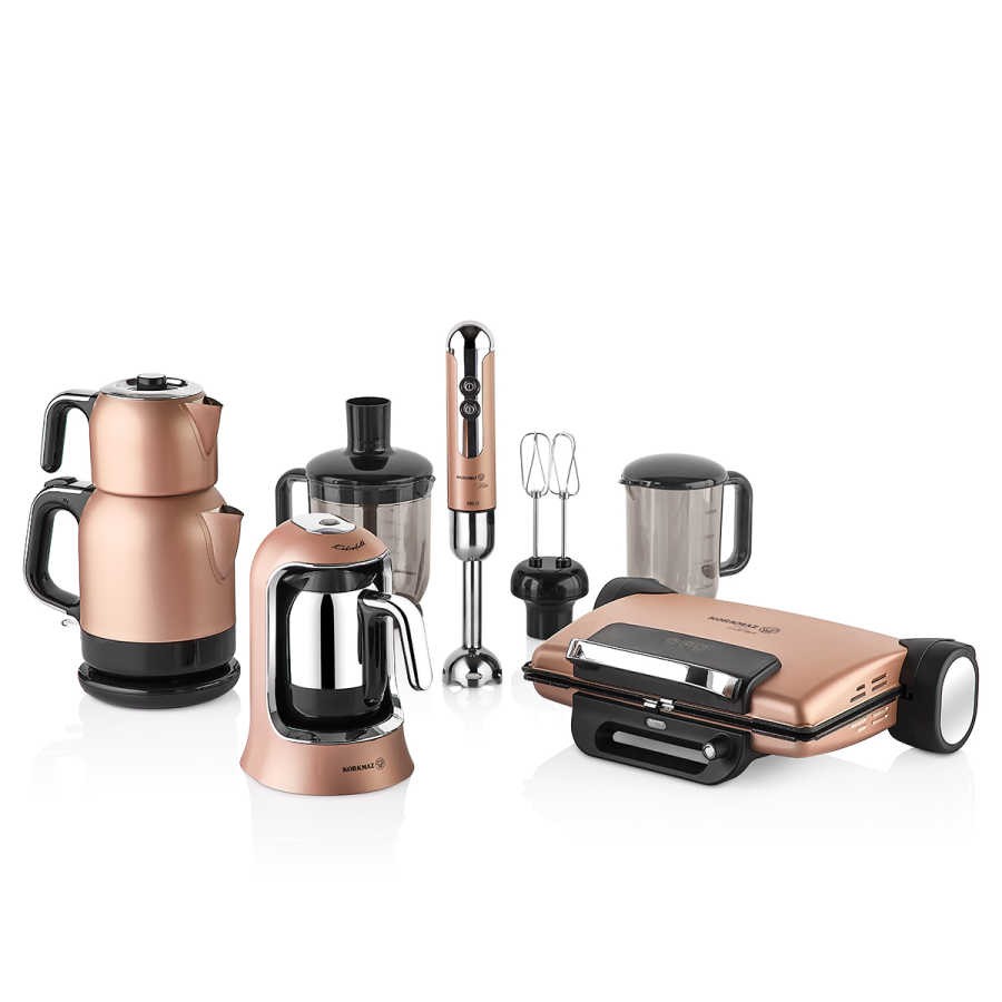 KORKMAZ ROSAGOLD 14 PARÇA ELEKRO SET *1