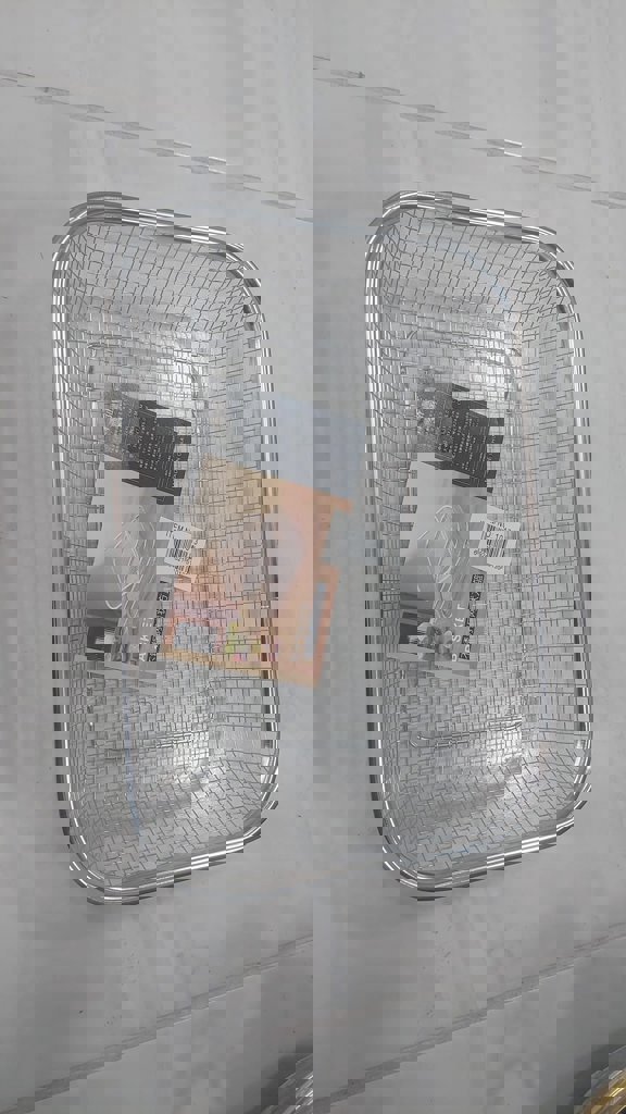 OSKAR ÇELIK DIKDÖRTGEN TEL SEPET SÜZGEÇ 22 CM *120