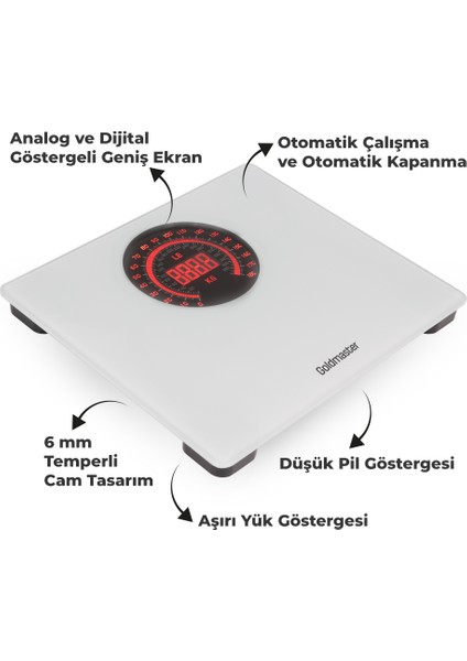 GOLDMASTER PRODIET DIJITAL BANYO BASKÜL *6