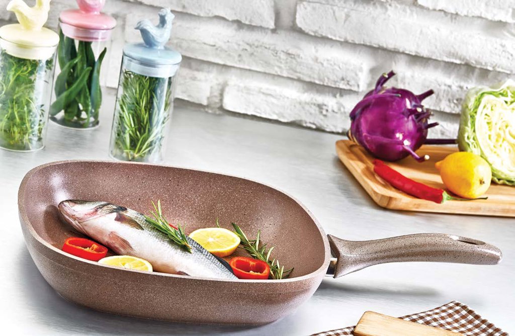 SAFLON 28 CM GRANIT GRILL TAVA *6