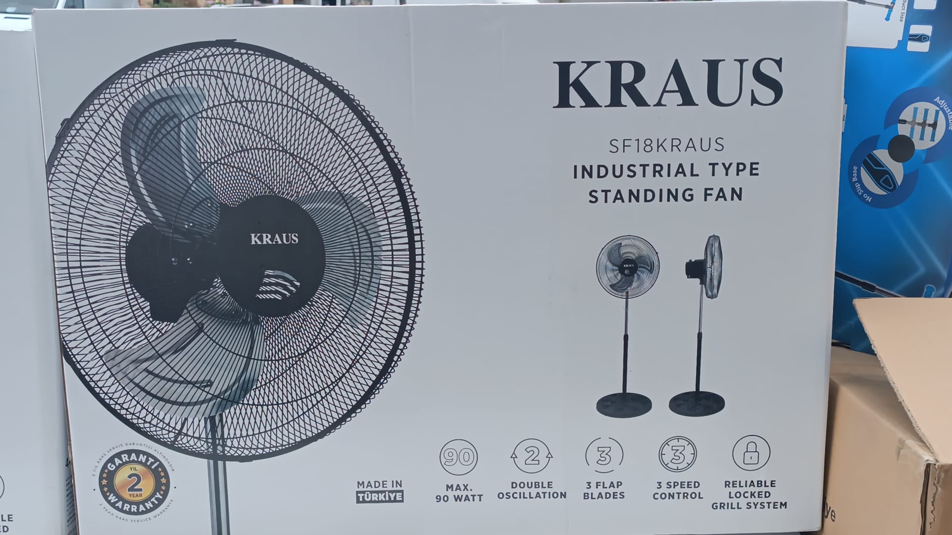 KRAUS SANAYI TIPI AYAKLI VANTILATÖR *1