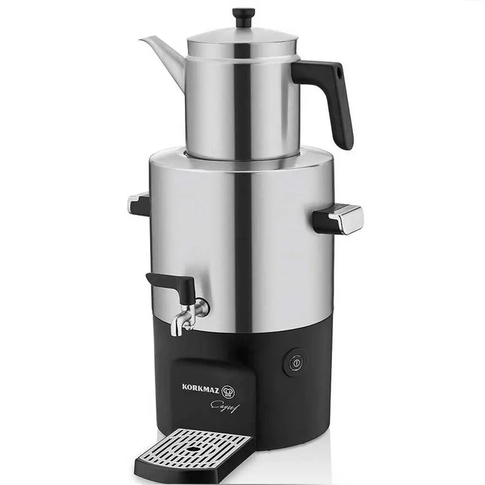KORKMAZ ÇAYSEF SEMAVER 2000W INOX PARLAK *1