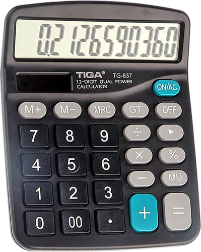 TIGA 12 HANE HESAP MAKINESI *12