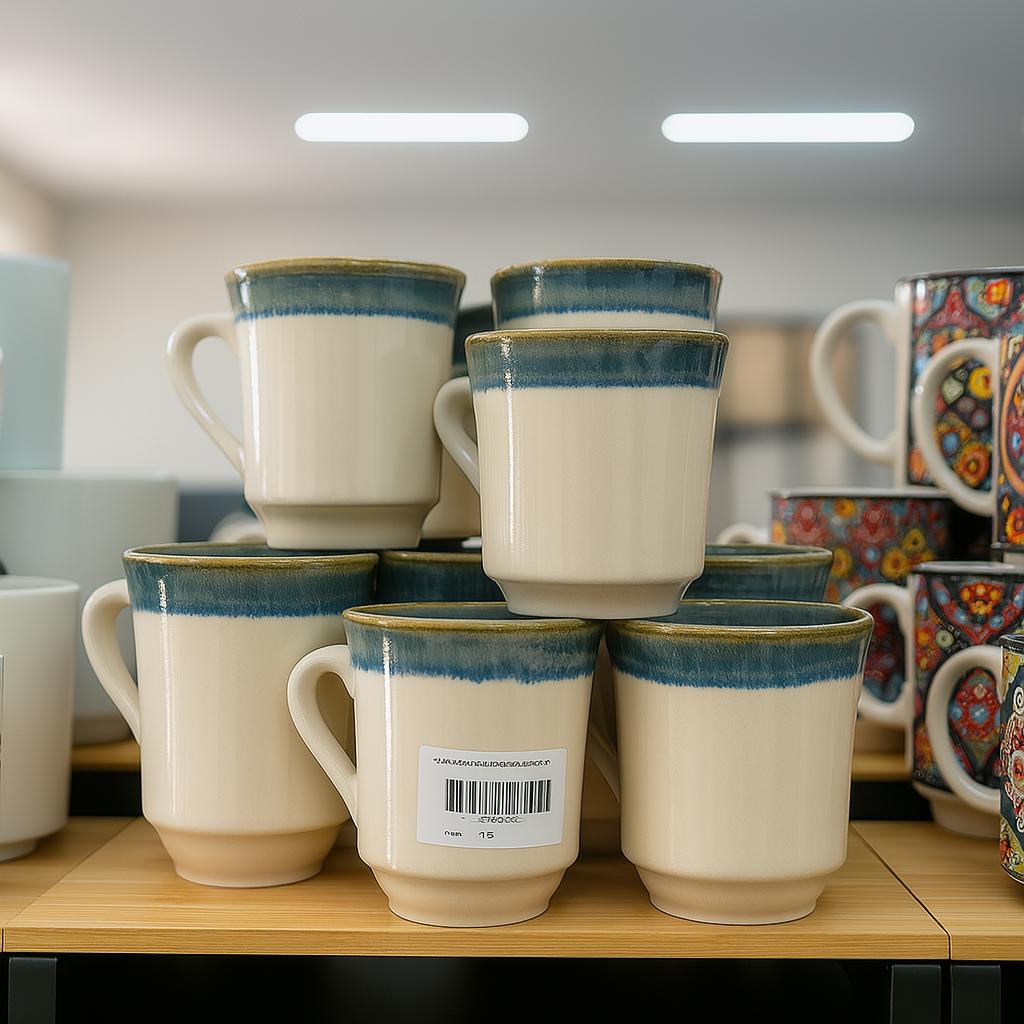 HOME PORLINE PORSELEN KUPA RENKLI ADA *48
