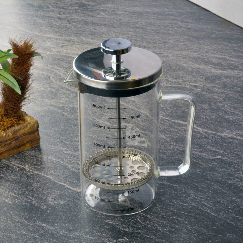 TOHANA METAL KAPAKLI 600 ML FRENCH PRESS *12