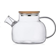 TUTKU BAMBU KAPAK CAM DEMLIK 800 ML*34950-32*  24*