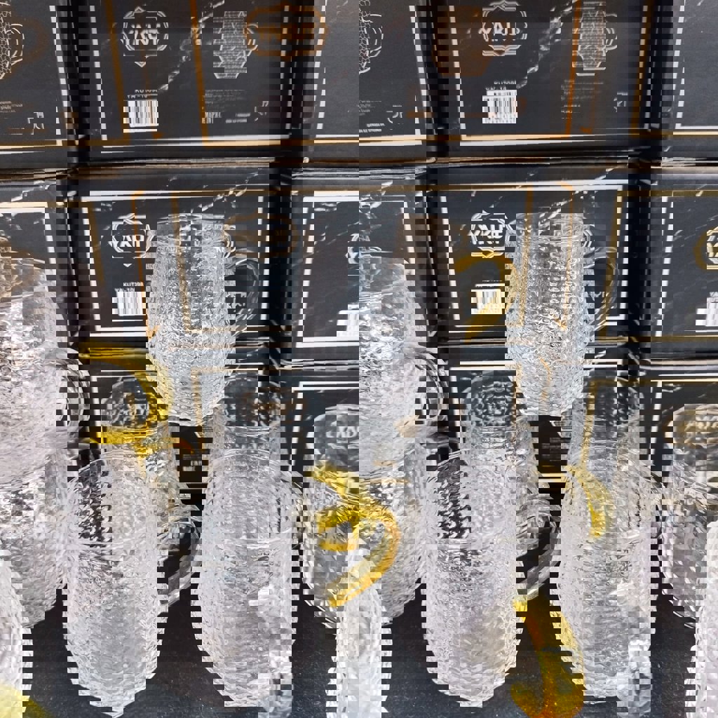 YAKUT GOLD KULPLU 5 LI KAHVE BARDAGI *12