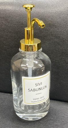 YAKUT YUVARLAK CAM SIVI SABUNLUK 500 ML. *18
