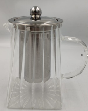 YAKUT ÇIZGILI BOROSILIKAT CAM DEMLIK 750 ML. *24