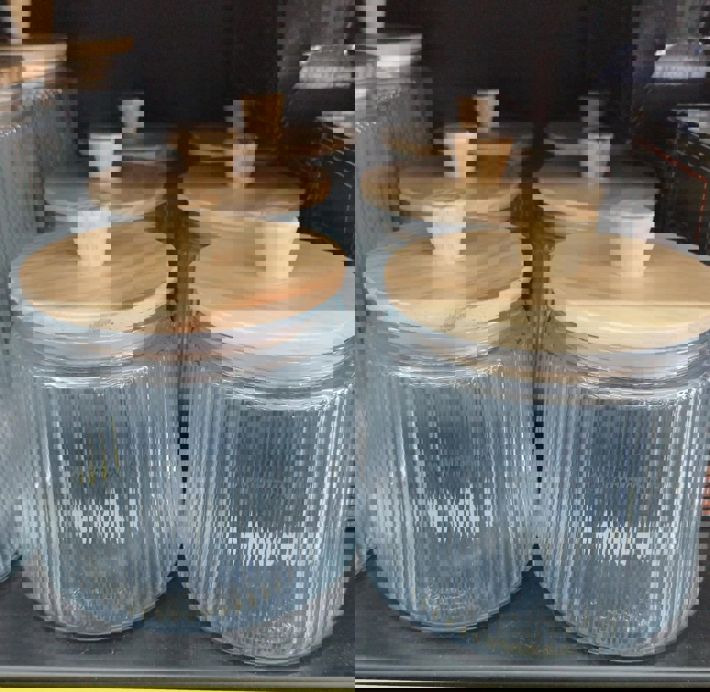 ALLEGRI 800ML CAM KAPAK YIVLI CAM KAVANOZ *24