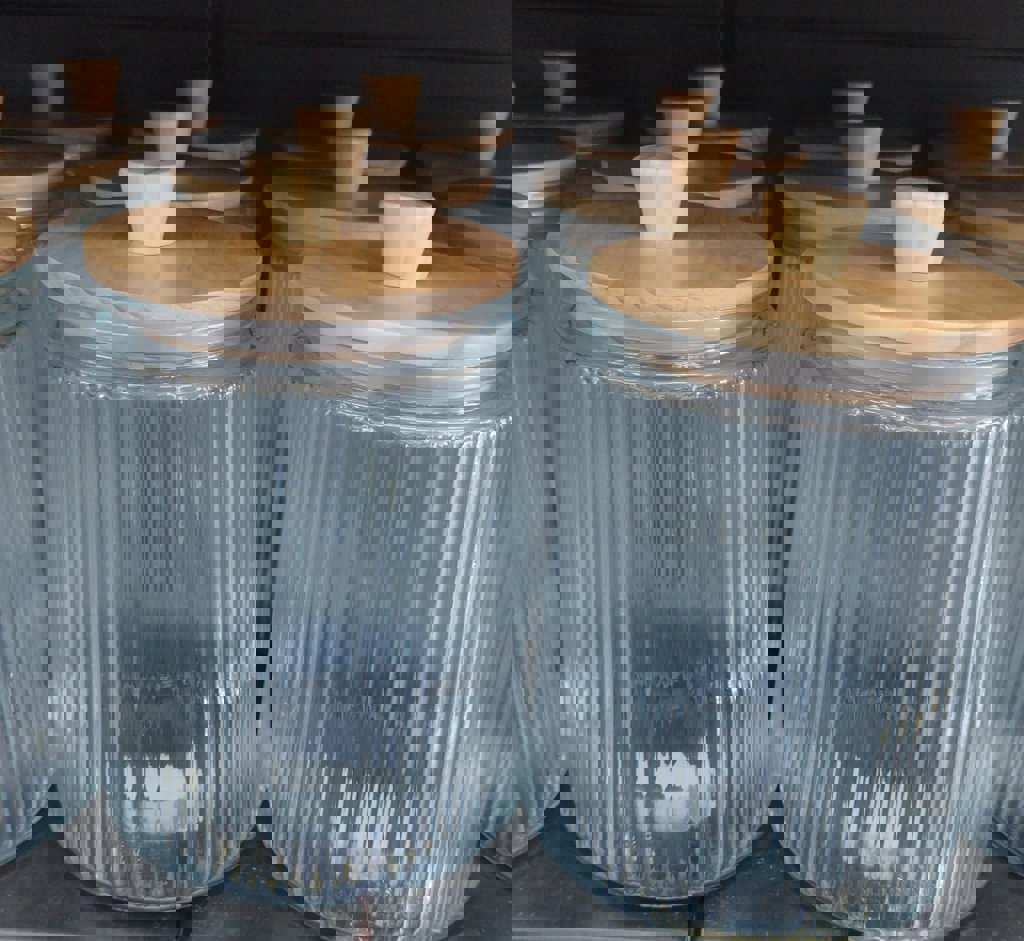 ALLEGRI 1300ML CAM KAPAK YIVLI CAM KAVANOZ *12