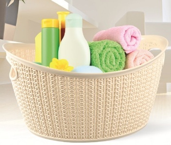 ÖRGÜ DESEN OVAL SEPET 9 LT.0 -M069 *24