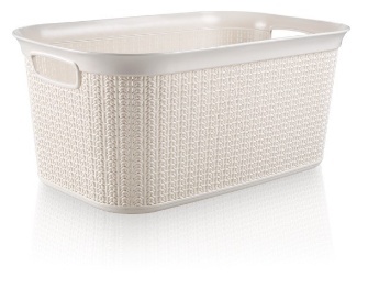 ÖRGÜ DESEN ÇAMASIR SEPETI· 27 LT.0 -M076 *12