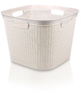 ÖRGÜ DESEN KARE SEPET 41 LT.0 -M081 *12