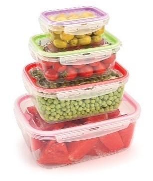 ÇI·FT RENK KAPAKLI KI·LI·TLI· SAKLAMA KABI 4'LÜ SE