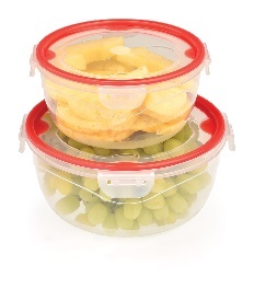 ÇI·FT RENK KAPAKLI YUVARLAK SAKLAMA KABI 2'LI BÜYÜ