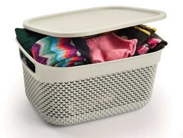 DAMLA DESEN KAPAKLI SEPET 6,6 L.0 -M1163 *24