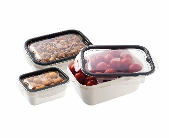 ÇI·FT RENK KAPAKLI KI·LI·TLI· SAKLAMA KABI 3'LÜ SE