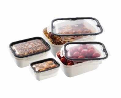 ÇI·FT RENK KAPAKLI KI·LI·TLI· SAKLAMA KABI 4'LÜ SE