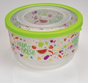 TRENDY SAKLAMA KABI YUVARLAK - SEFFAF GÖVDE - ELAS