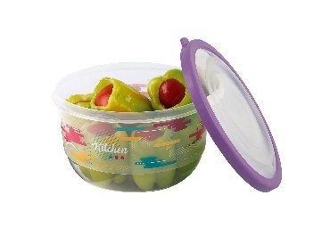 TRENDY SAKLAMA KABI YUVARLAK - SEFFAF GÖVDE - ELAS