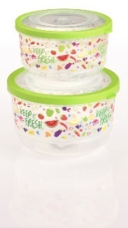 TRENDY SAKLAMA KABI YUVARLAK - SEFFAF GÖVDE - ELAS