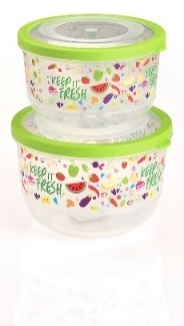 TRENDY SAKLAMA KABI YUVARLAK - SEFFAF GÖVDE - ELAS