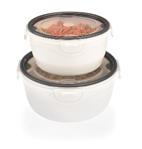 KARBEYAZ GÖVDE -ÇI·FT RENK KAPAKLI YUVARLAK SAKLAM