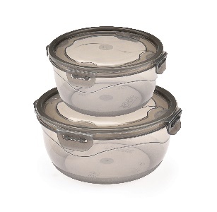 FÜME - YUVARLAK KAPAKLI KI·LI·TLI· SAKLAMA KABI 2'