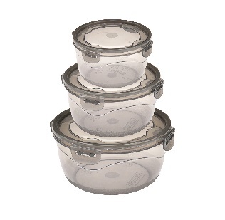 FÜME - YUVARLAK KAPAKLI KI·LI·TLI· SAKLAMA KABI 3'