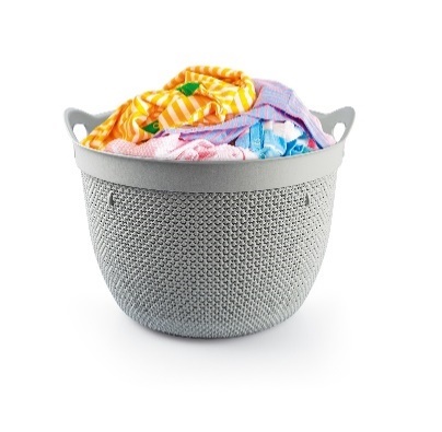 YUVARLAK DAMLA DESEN SEPET 30 L.0 -M171 *12