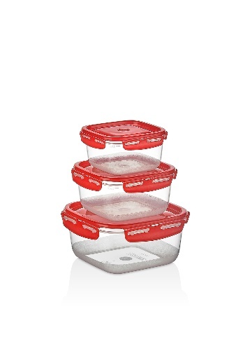 ÇI·FT RENK KARE KAPAKLI KI·LI·TLI· SAKLAMA KABI 3'