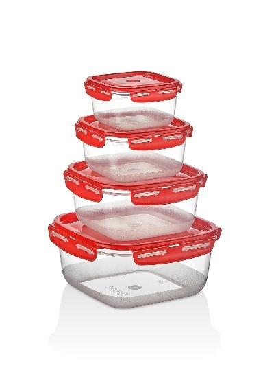 ÇI·FT RENK KARE KAPAKLI KI·LI·TLI· SAKLAMA KABI 4'