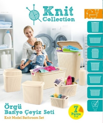 ÖRGÜ BANYO ÇEYI·Z SETI· - 7 PARÇA.0 -M2028 *1