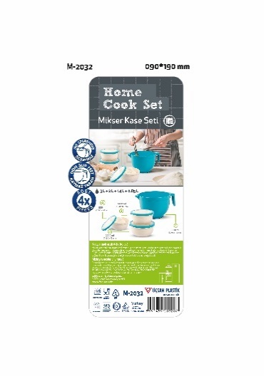 MI·KSER+SAKLAMA KABI 4'LÜ SET SI·RI·NKLI·.0 -M2032