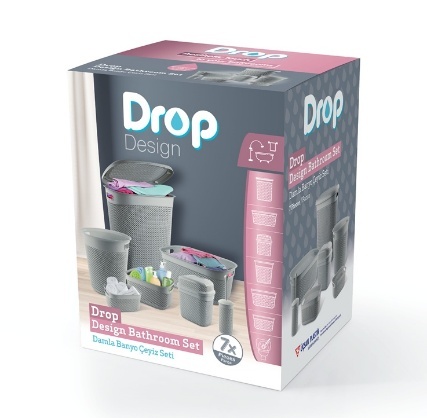 7 PARÇA DAMLA DESEN BANYO ÇEYI·Z SETI·.0 -M3029 *1